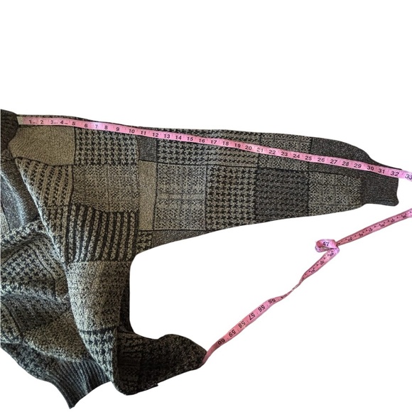 VTG 90s Maglificio Florence men’s XXL Patchwork Wool Blend Sweater Italy Made - Picture 8 of 9